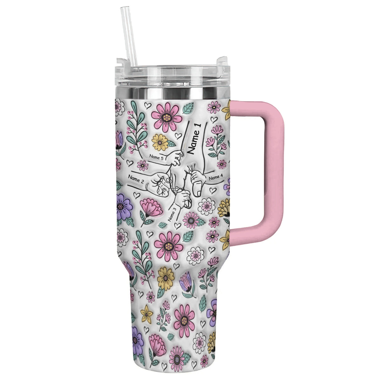 Ceeprints Personalized Tumbler Holding Hands