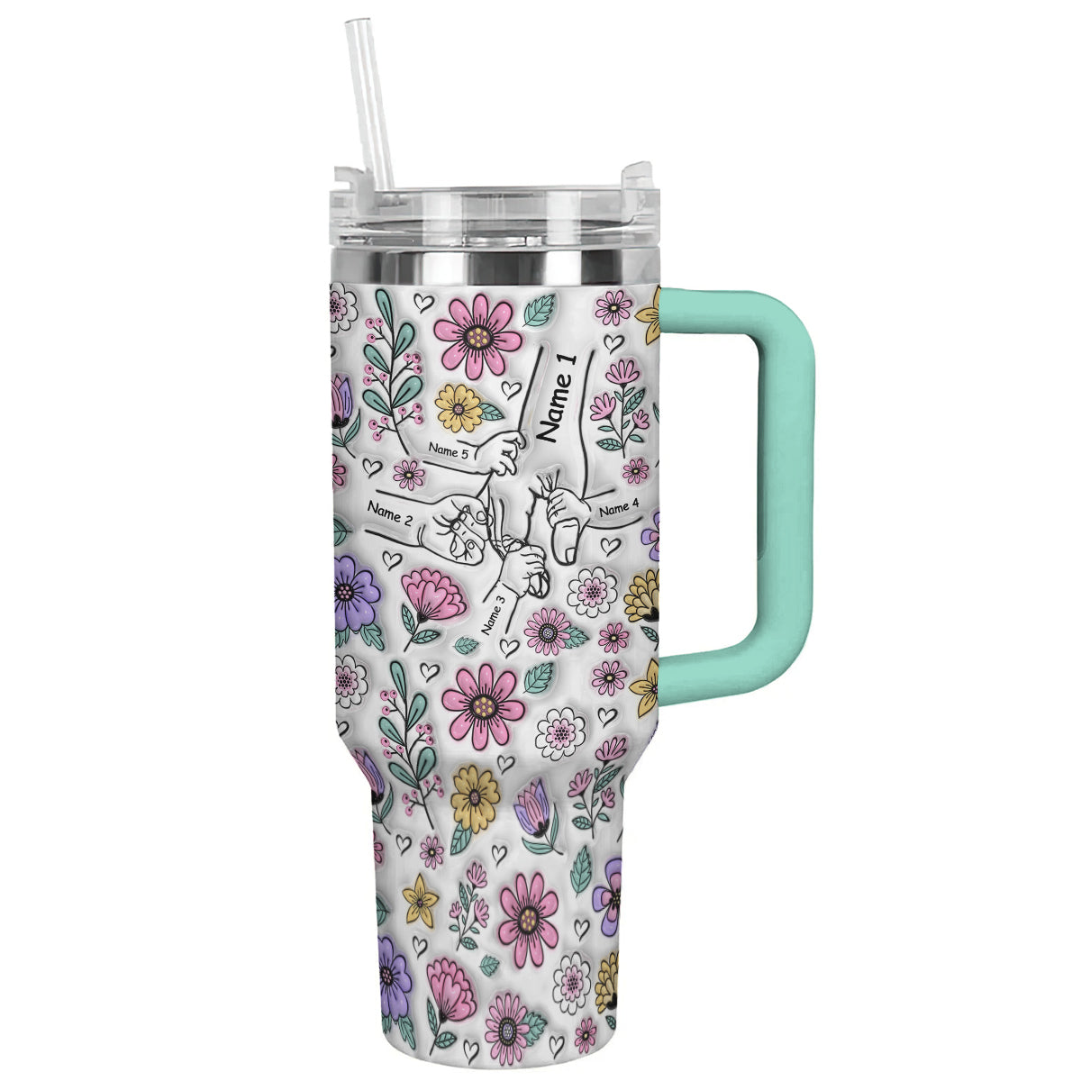 Ceeprints Personalized Tumbler Holding Hands
