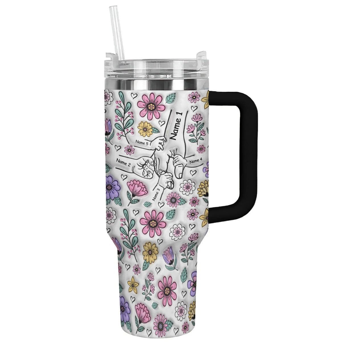 Ceeprints Personalized Tumbler Holding Hands