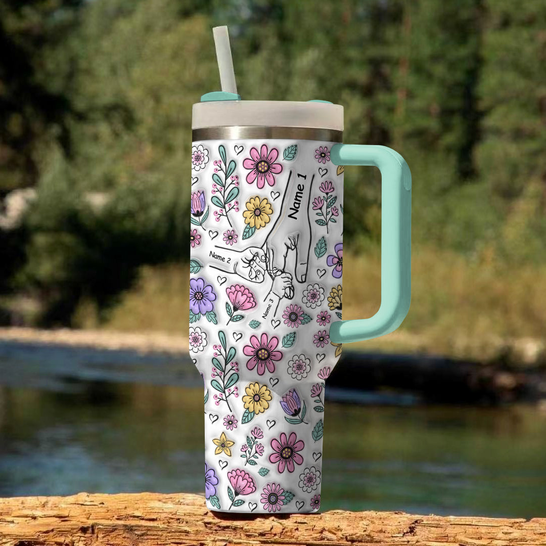 Ceeprints Personalized Tumbler Holding Hands