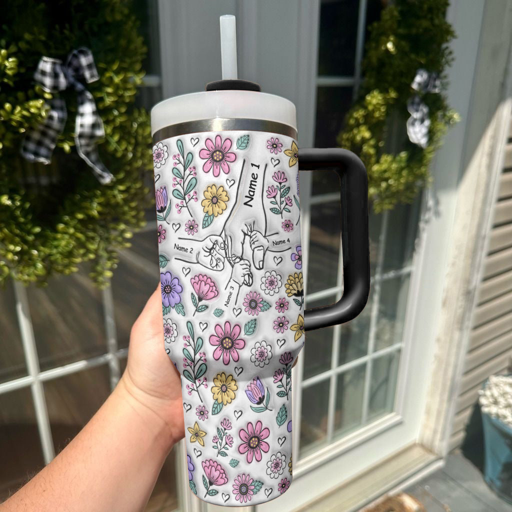 Ceeprints Personalized Tumbler Holding Hands