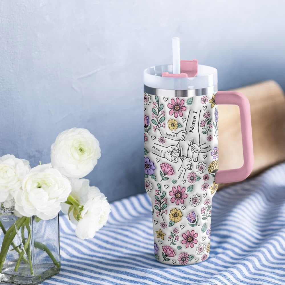 Ceeprints Personalized Tumbler Holding Hands