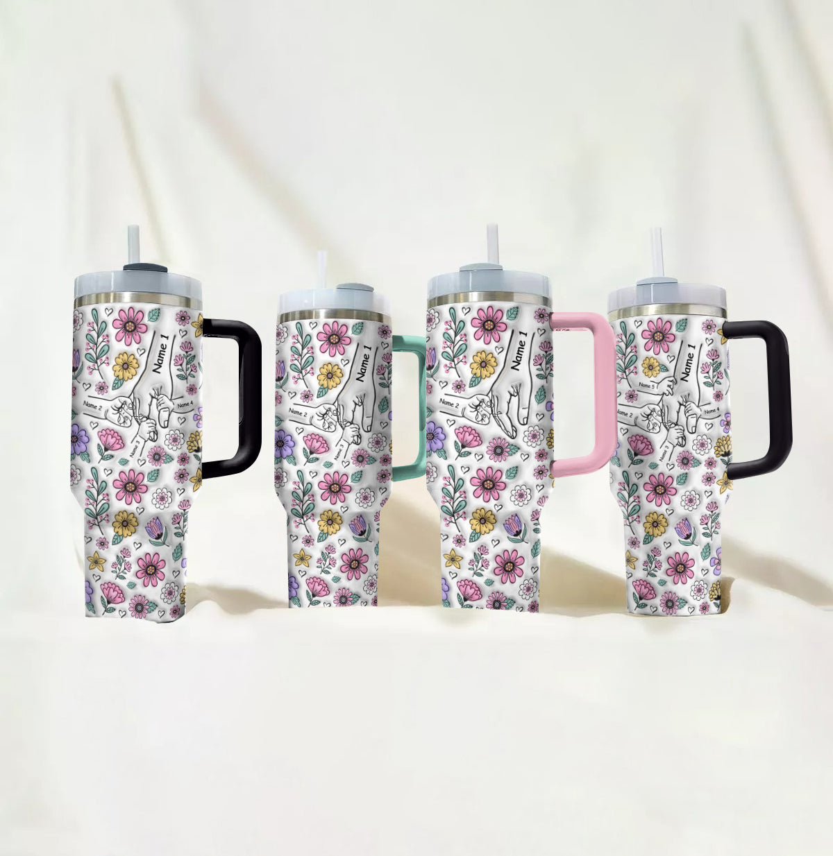 Ceeprints Personalized Tumbler Holding Hands