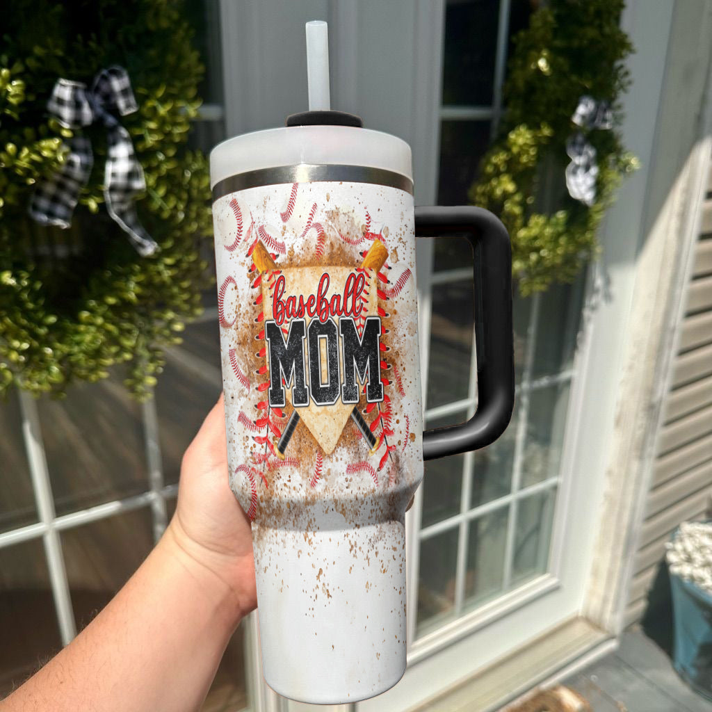 Ceeprints Tumbler Home Plate Mom