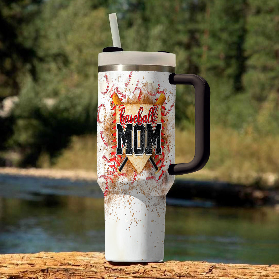 Ceeprints Tumbler Home Plate Mom