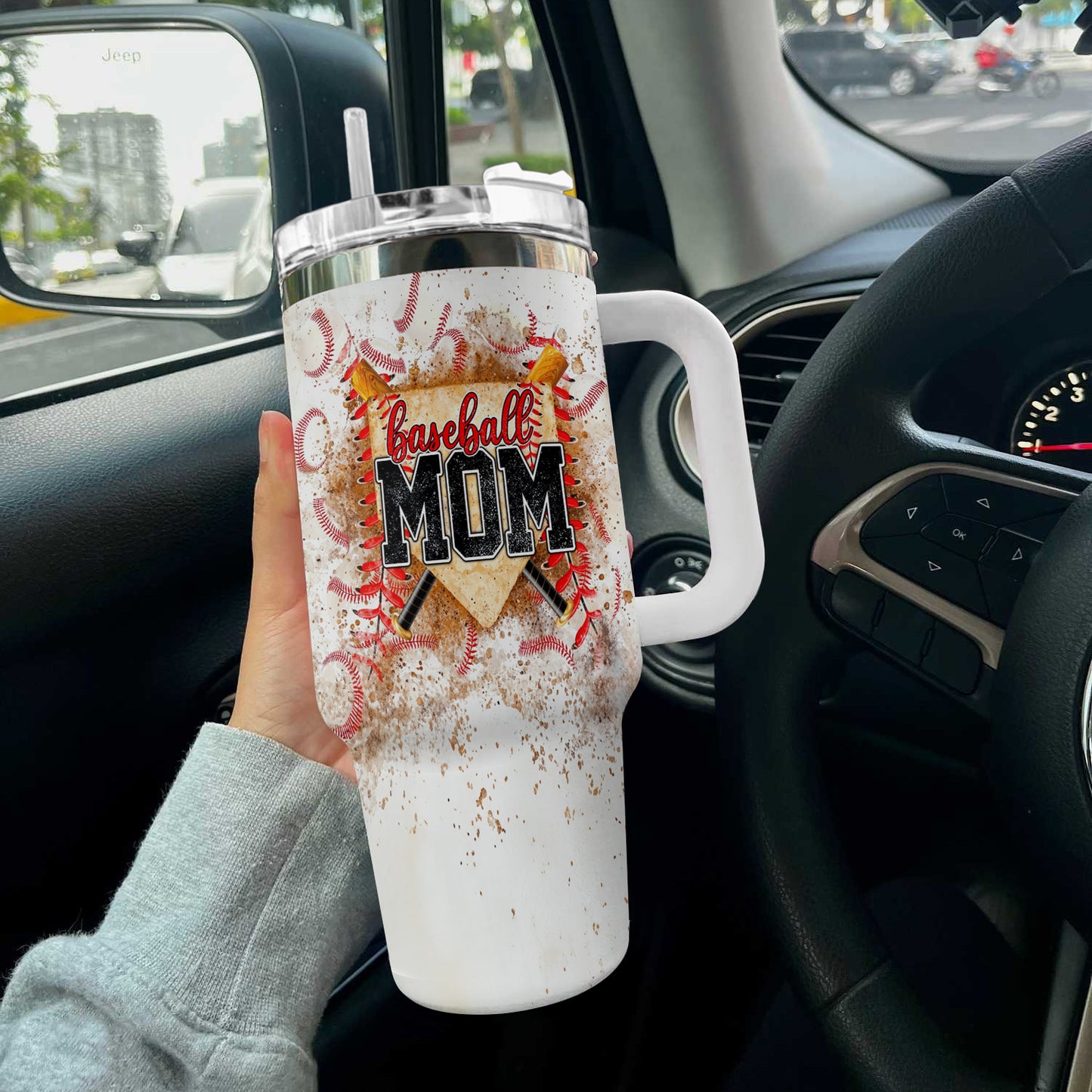 Ceeprints Tumbler Home Plate Mom