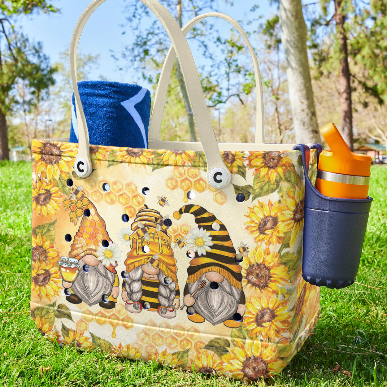 Ceeprints Cee™ Bag Honey Sunflower Gnomes