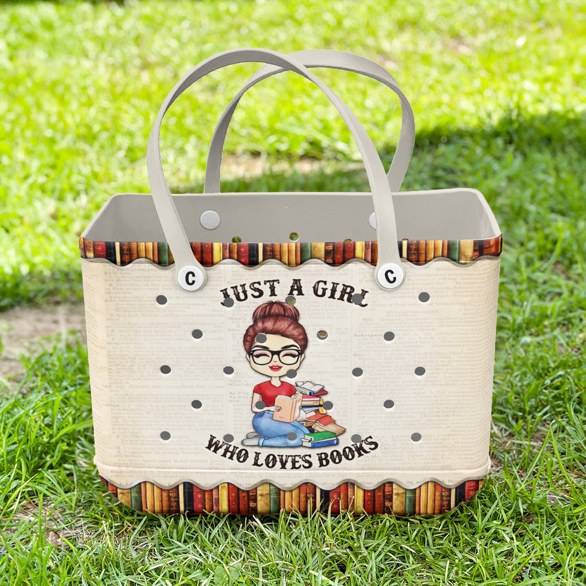 Ceeprints Cee™ Bag Just a Girl who Loves Books