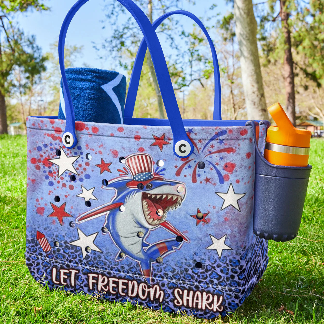 Ceeprints Cee™ Bag Let Freedom Shark