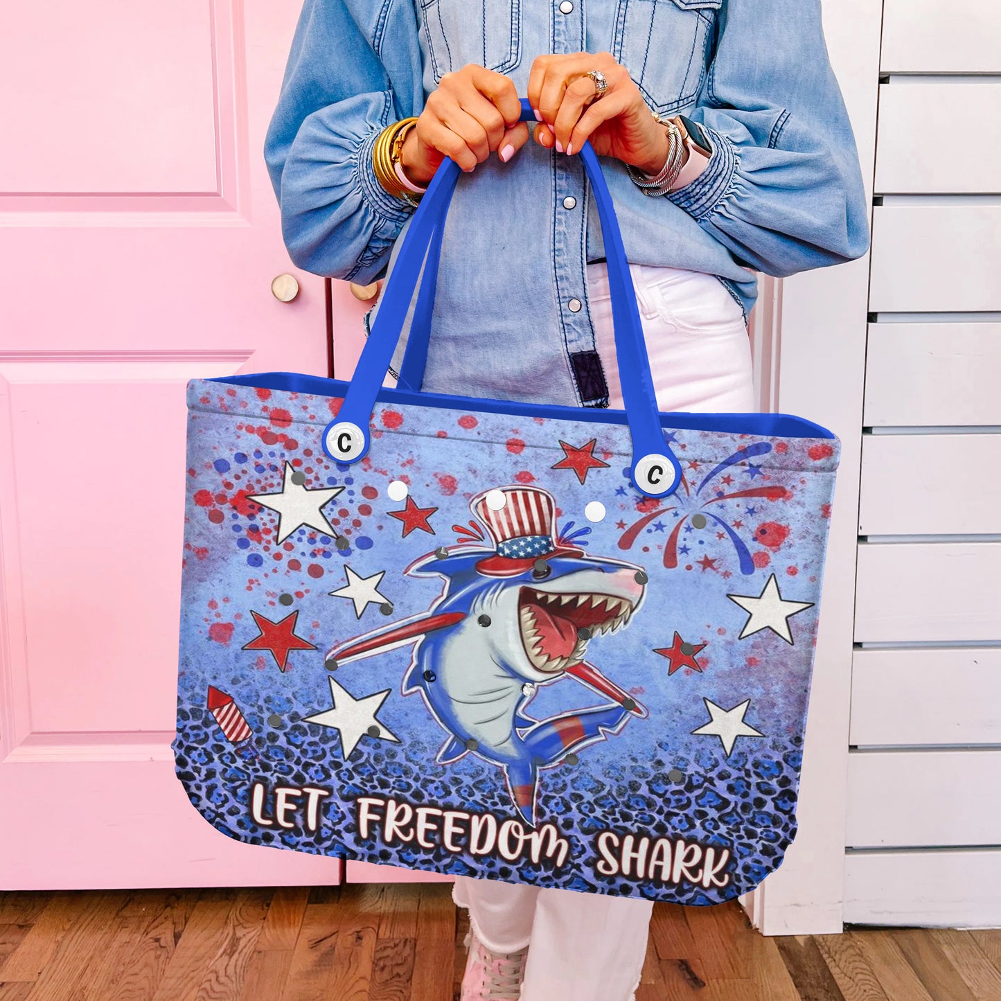 Ceeprints Cee™ Bag Let Freedom Shark