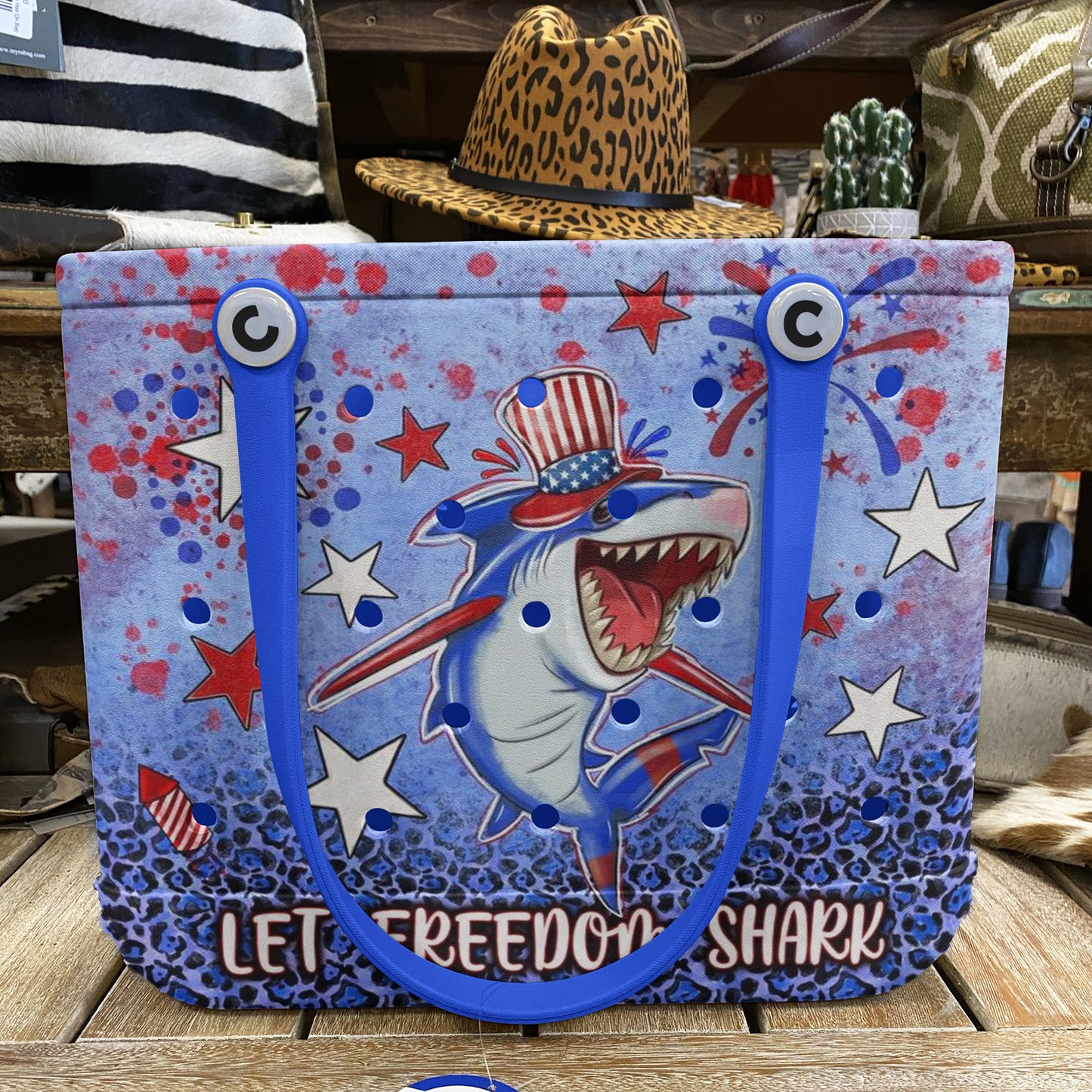 Ceeprints Cee™ Bag Let Freedom Shark
