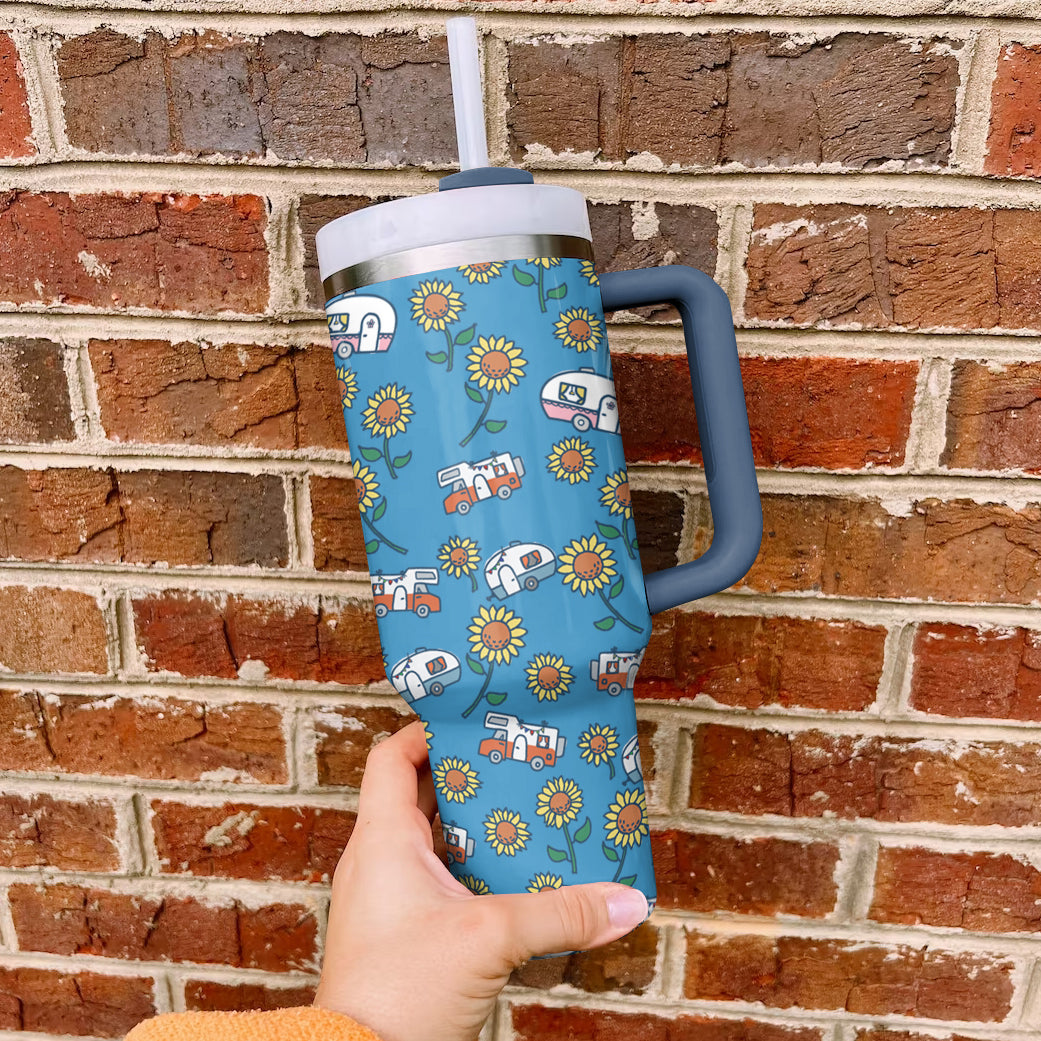 Ceeprints Tumbler Life is good with camping