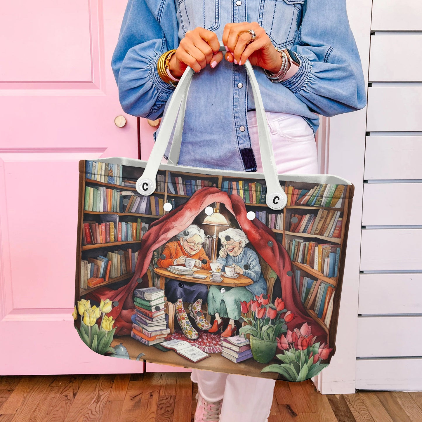 Ceeprints Cee™ Bag Love books, drink tea with best friend