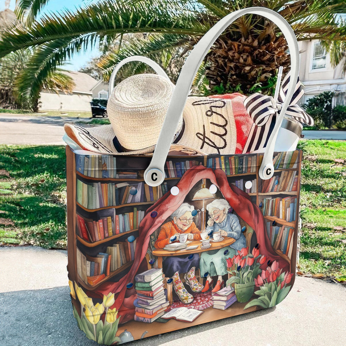 Ceeprints Cee™ Bag Love books, drink tea with best friend