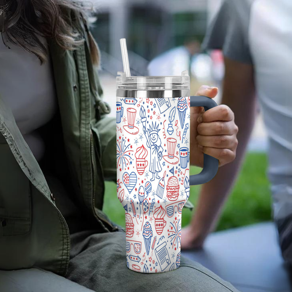 Ceeprints Tumbler Yay for the USA!