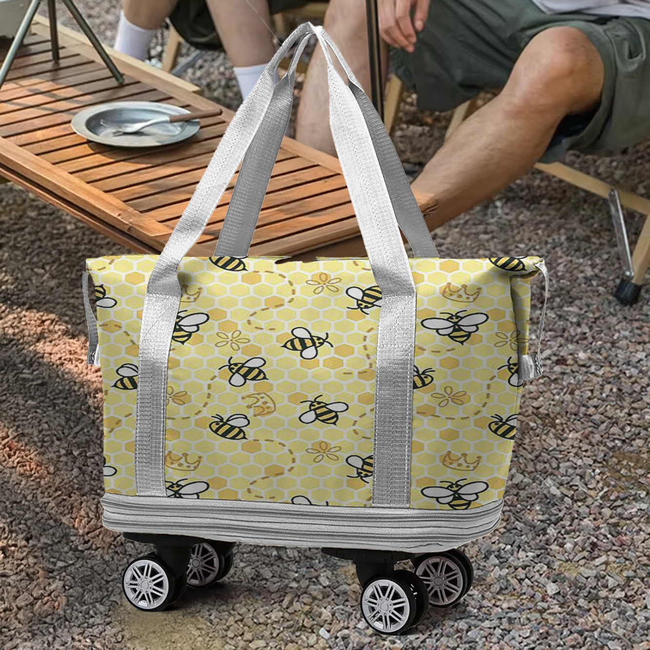 Cee™ Rolling Duffle Bag Bee My Sunshine