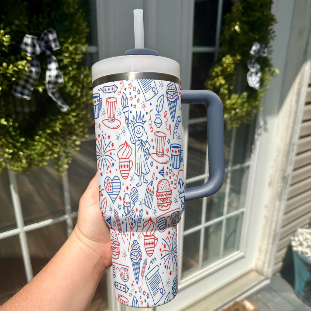 Ceeprints Tumbler Yay for the USA!