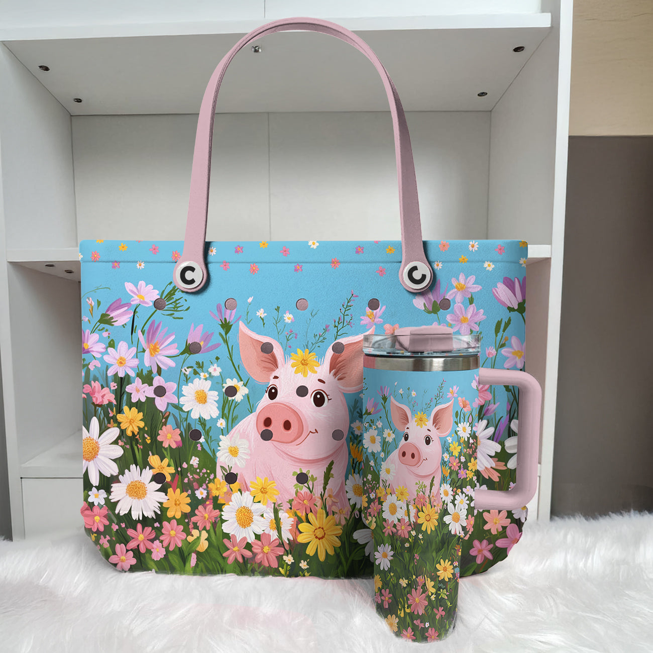 Ceeprints Cee™ Bag Piggy Blooms