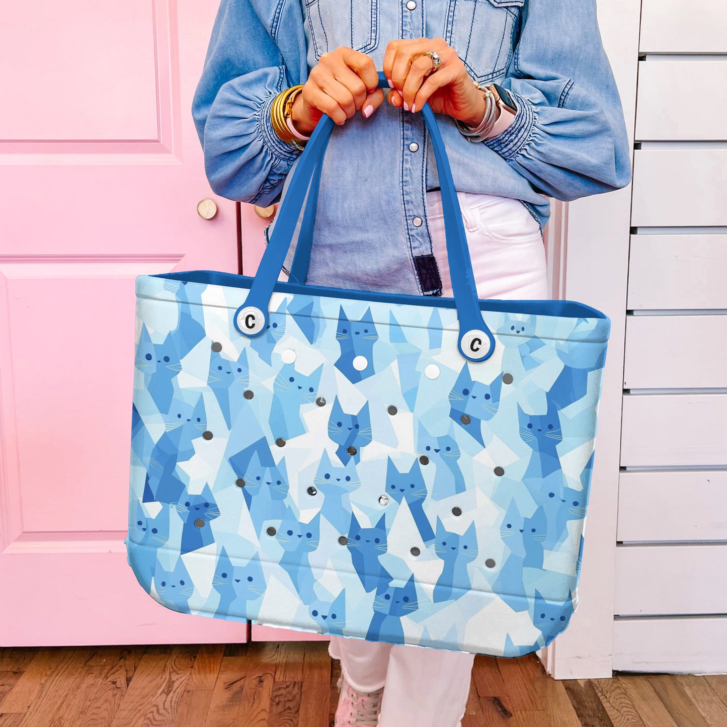 Ceeprints Cee™ Bag Blue Meow-mory