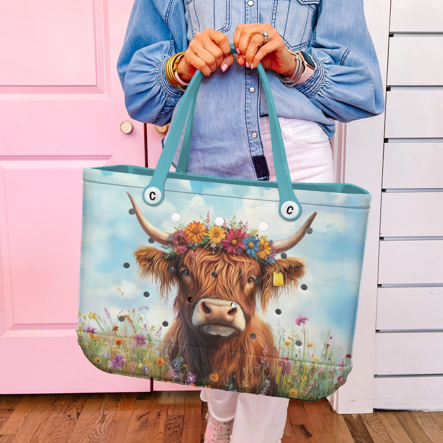 Ceeprints Cee™ Bag Flowered Cow