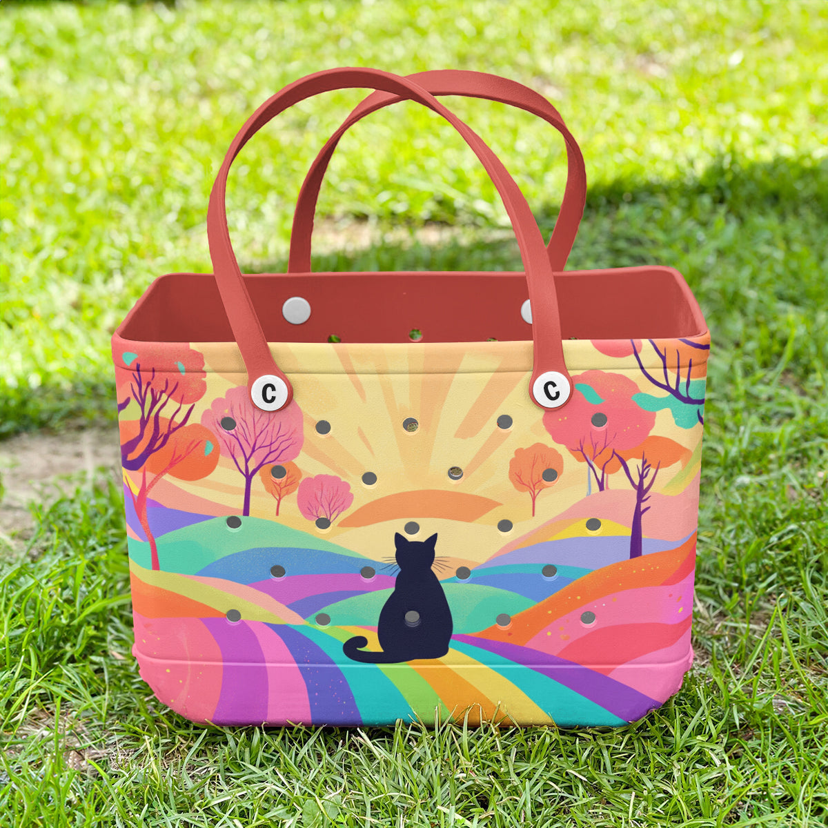 Ceeprints Cee™ Bag Black Cat at Dawn
