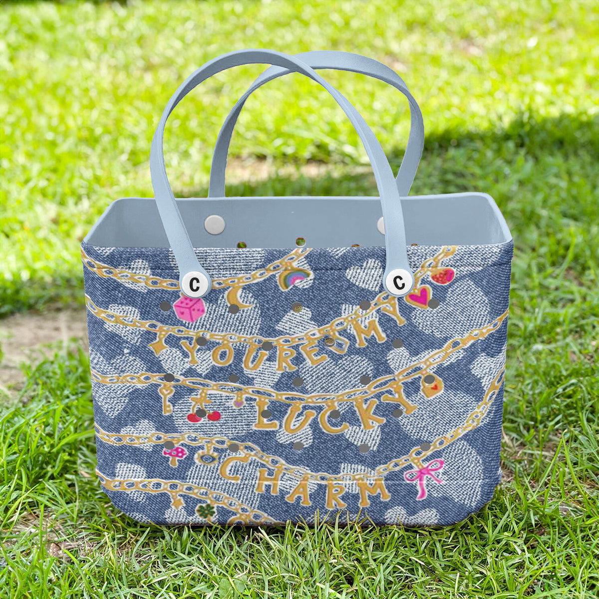 Ceeprints Cee™ Bag Lucky Denim Charm