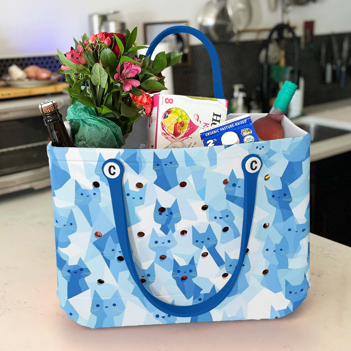 Ceeprints Cee™ Bag Blue Meow-mory