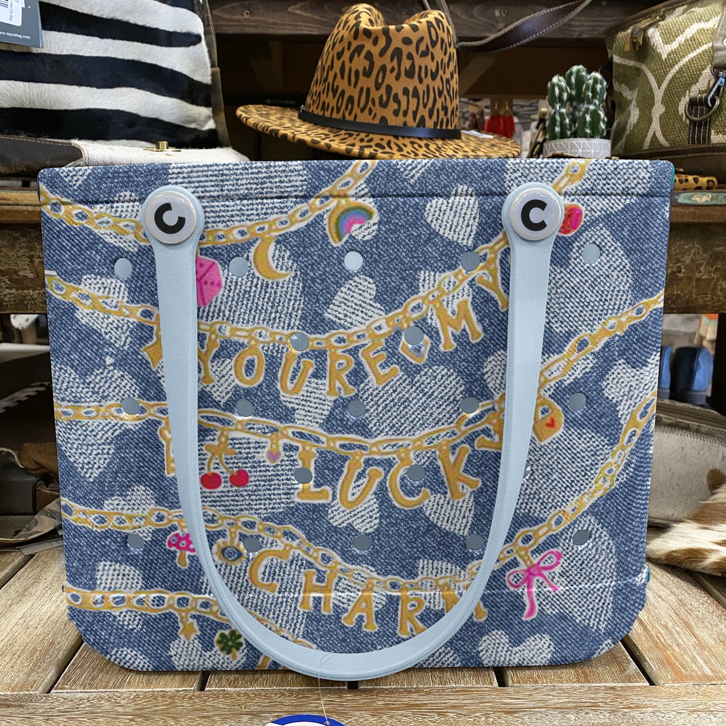 Ceeprints Cee™ Bag Lucky Denim Charm