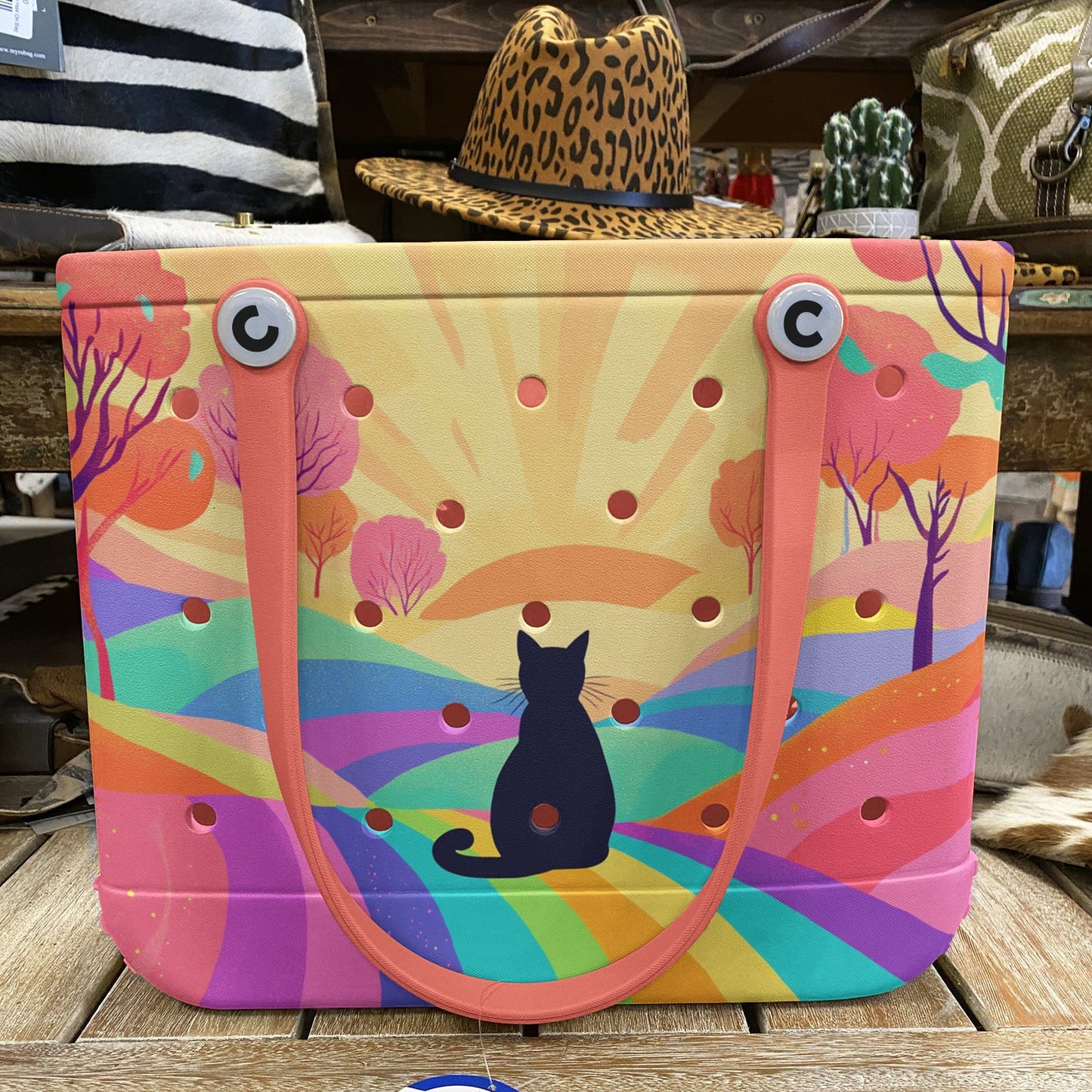 Ceeprints Cee™ Bag Black Cat at Dawn