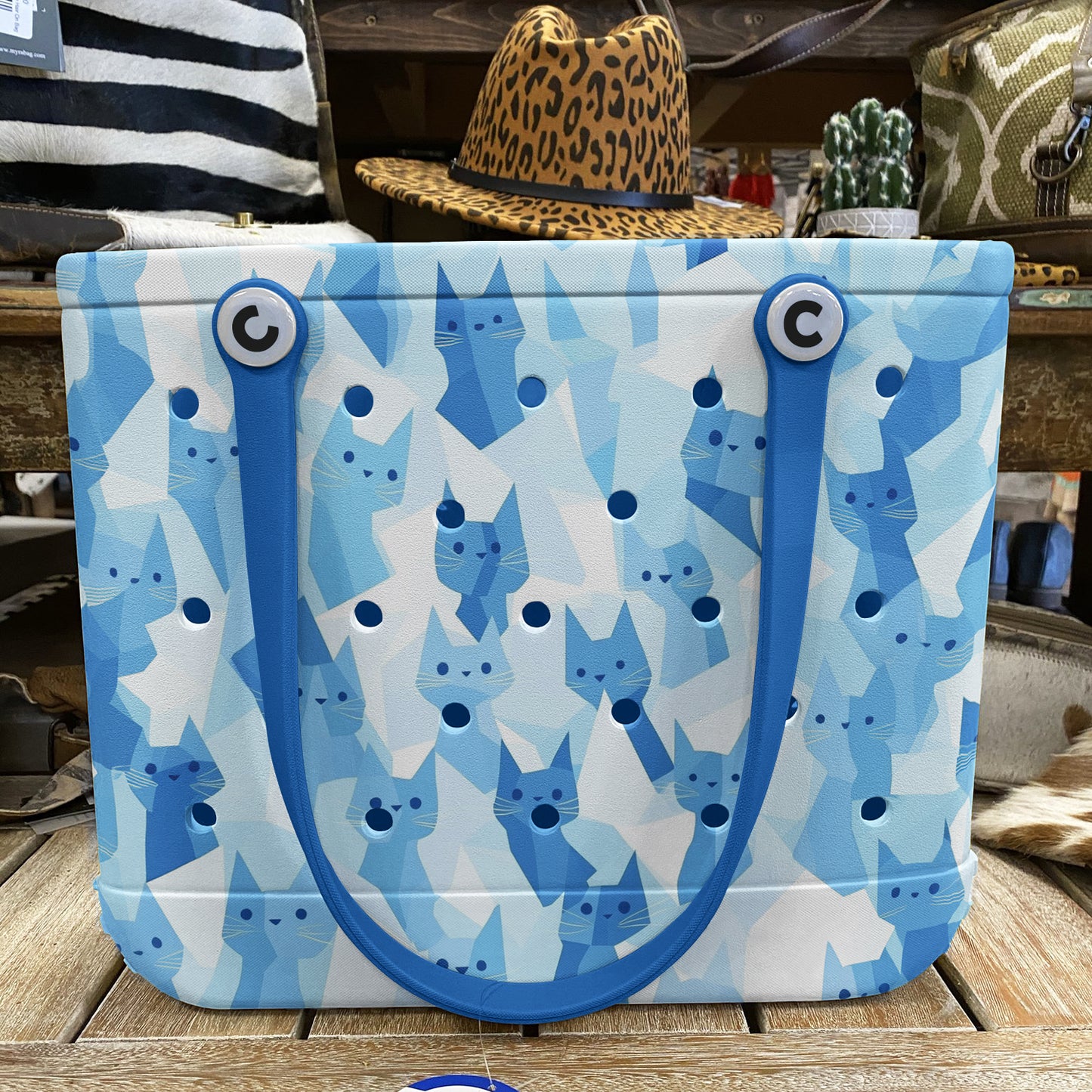 Ceeprints Cee™ Bag Blue Meow-mory