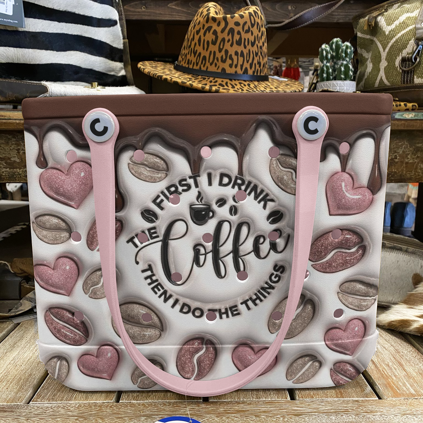 Ceeprints Cee™ Bag Coffee First, Hustle Later