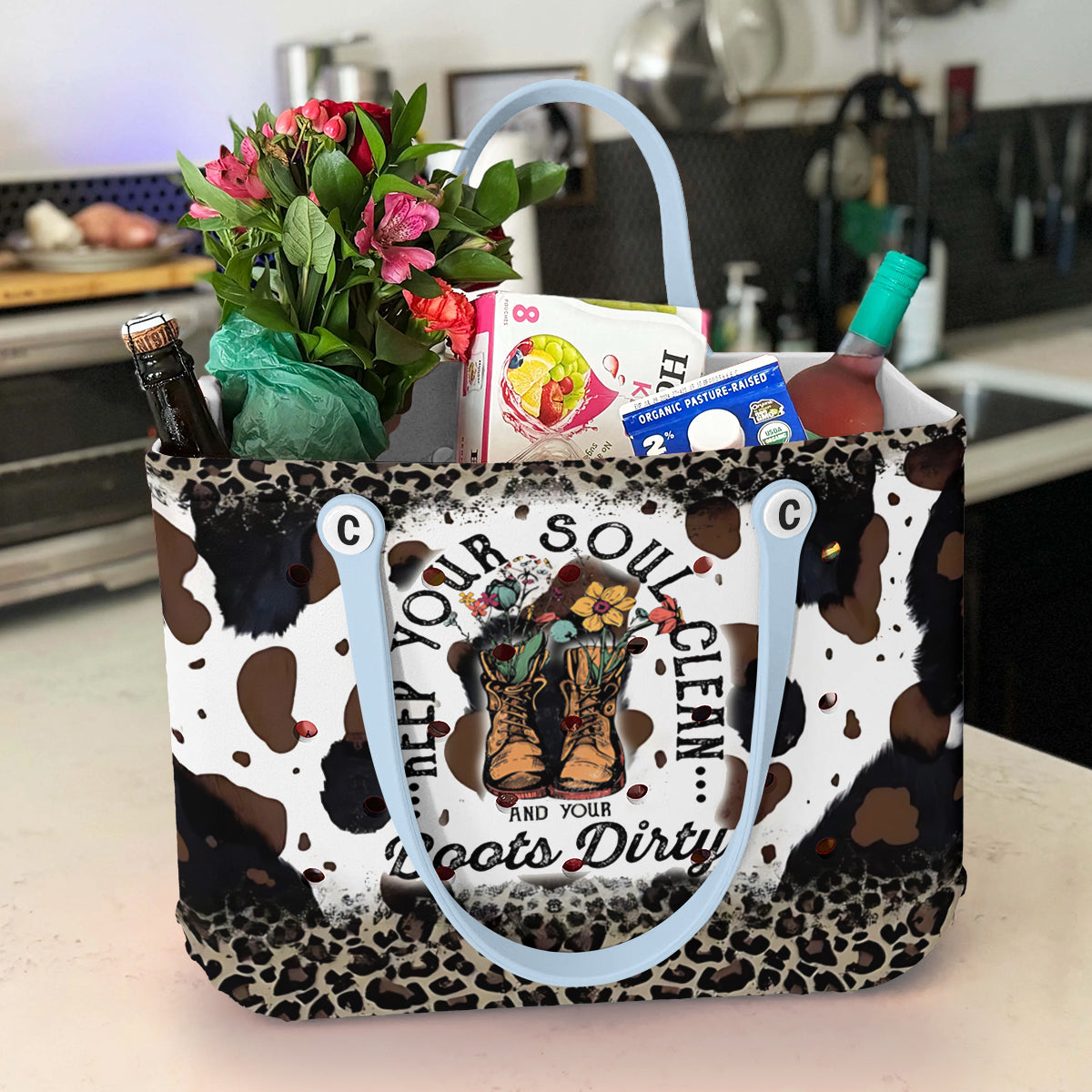 Ceeprints Cee™ Bag Clean Heart, Dirty Boots