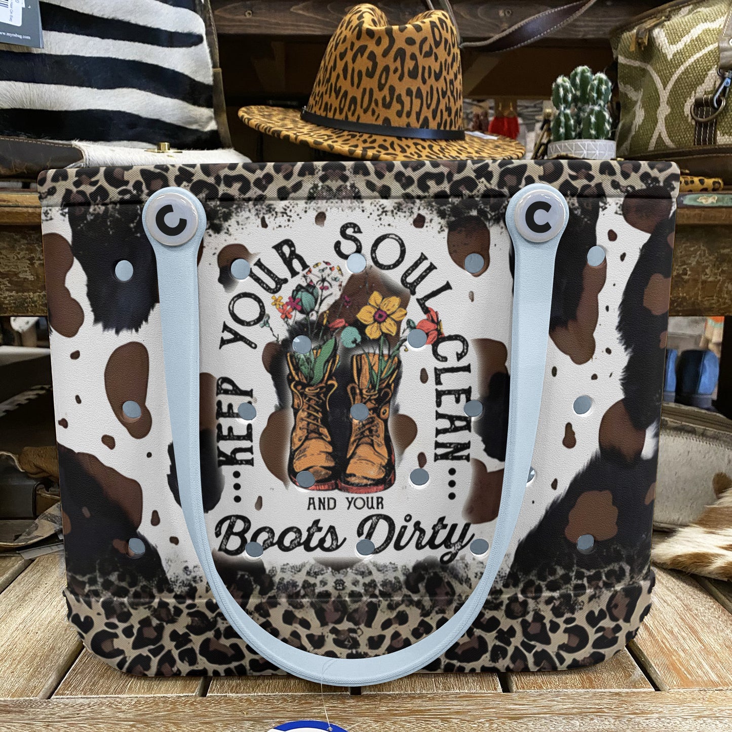 Ceeprints Cee™ Bag Clean Heart, Dirty Boots