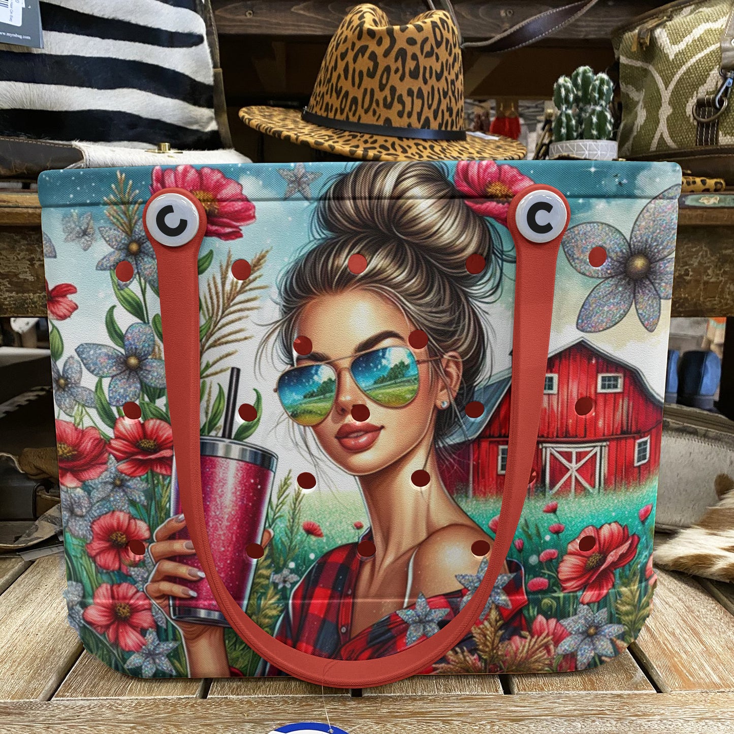 Ceeprints Cee™ Bag Red Barn Farm Straight