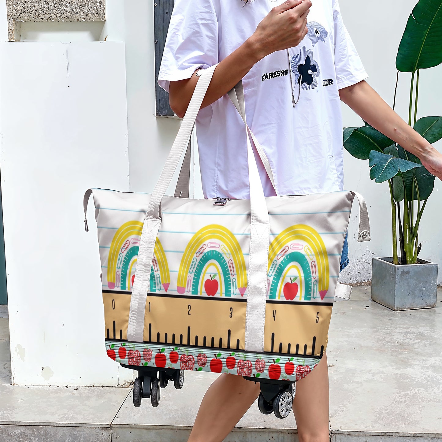 Cee™ Rolling Duffle Bag Teacher Vibes
