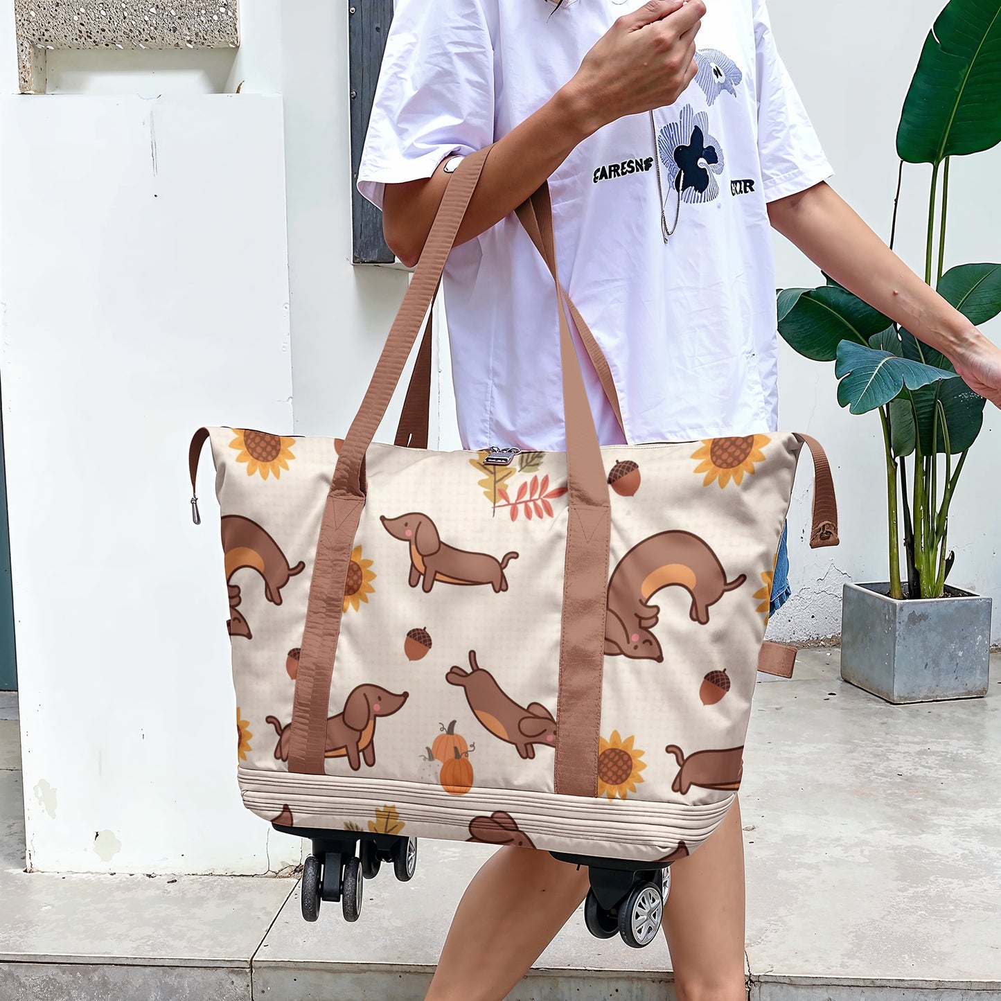 Cee™ Rolling Duffle Bag Dachshund On The Road