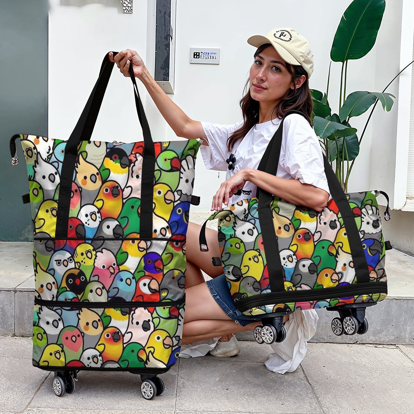 Cee™ Rolling Duffle Bag Parrot Parade