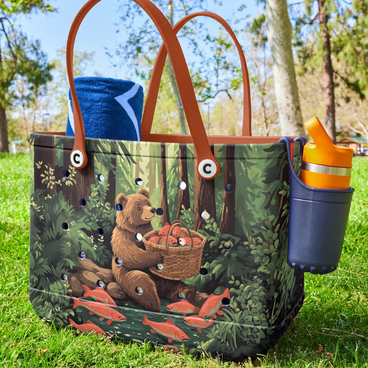 Ceeprints Cee™ Bag Fishing Bear Bliss