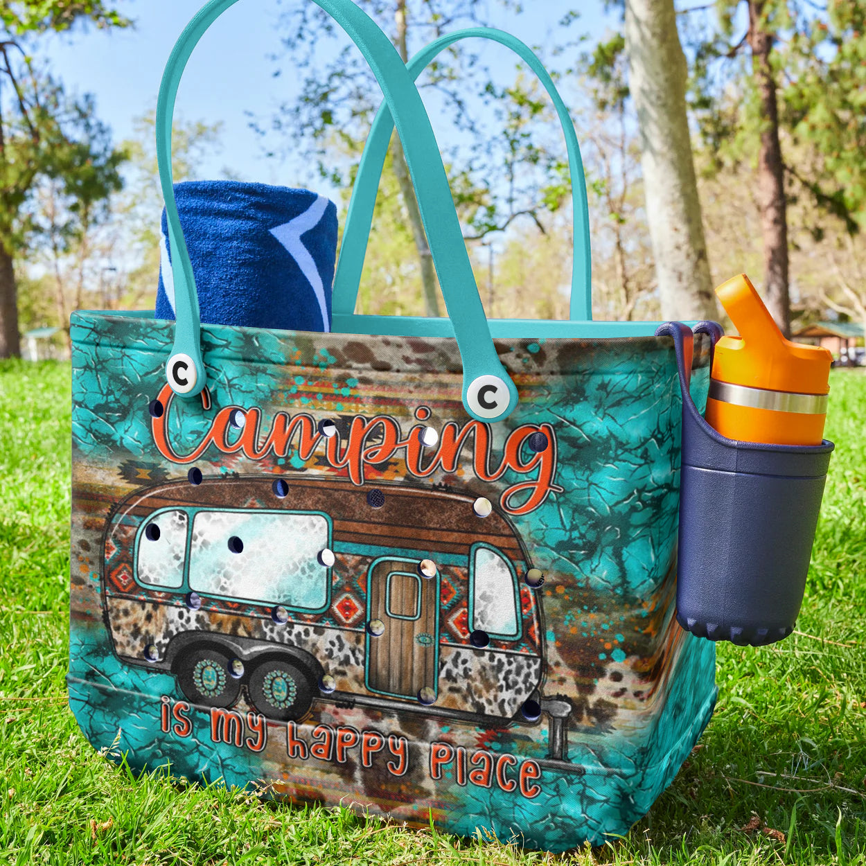 Ceeprints Cee™ Bag Camping Is My Happy Place