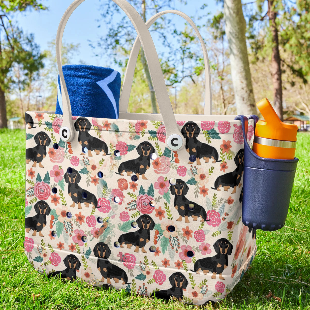 Ceeprints Cee™ Bag Dachshund Bloom Delight