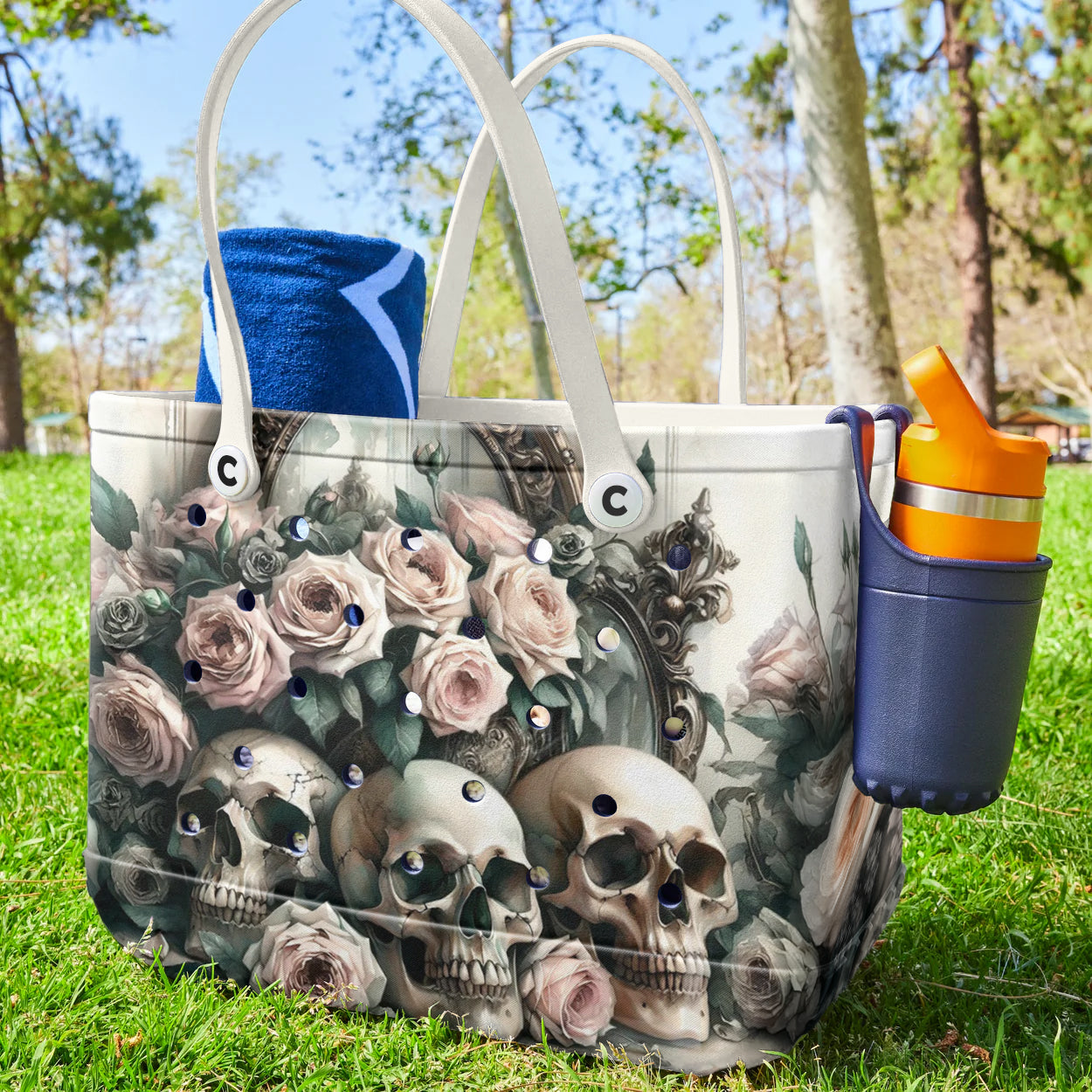 Ceeprints Cee™ Bag Seamless Gothic Skulls & Roses