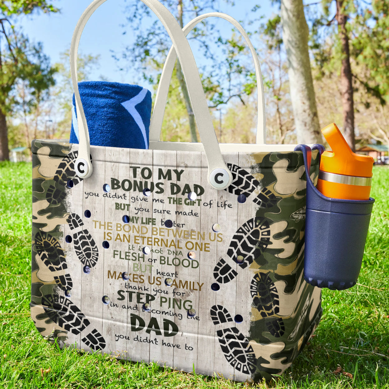 Ceeprints Cee™ Bag To My Bonus Dad