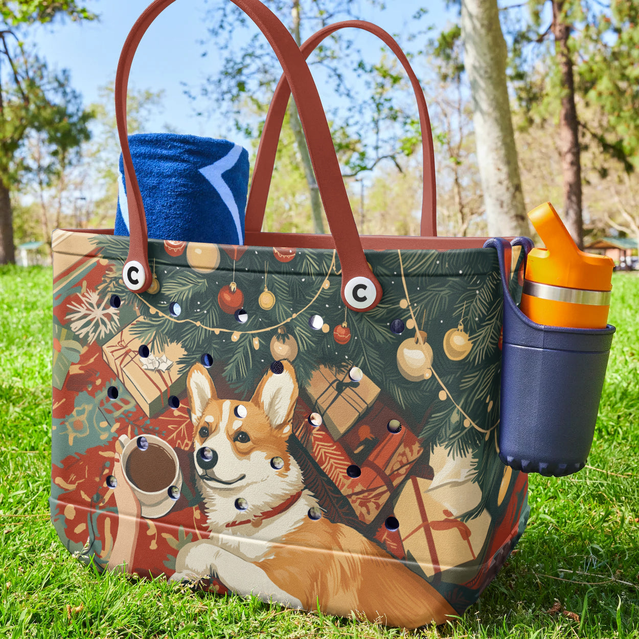 Ceeprints Cee™ Bag Yule Corgi Bliss