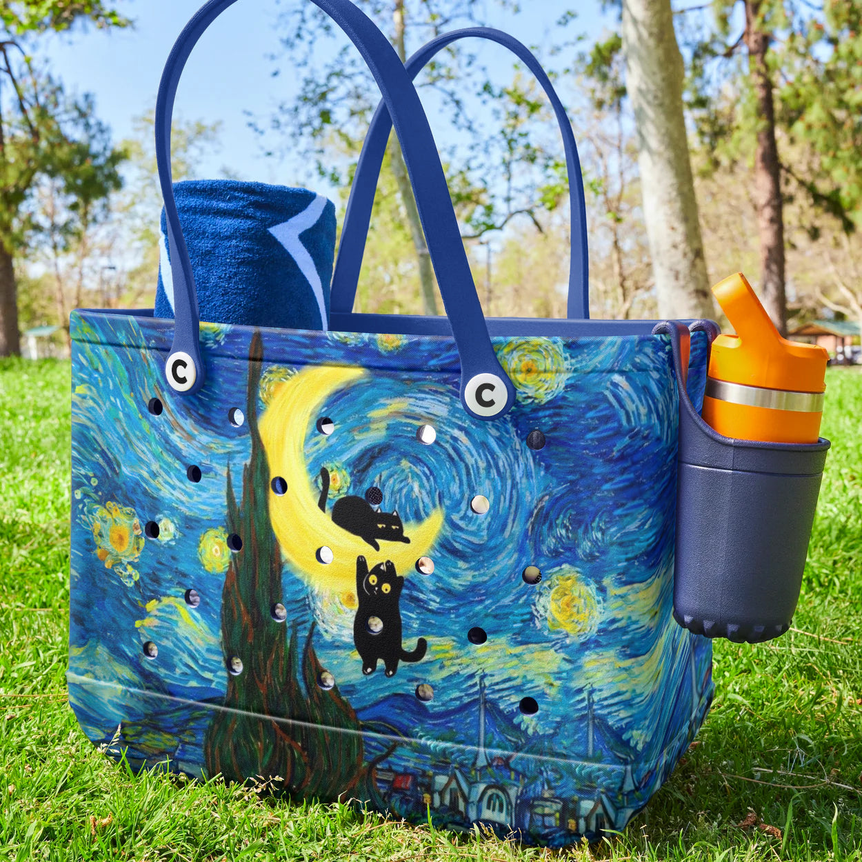 Ceeprints Cee™ Bag Cat-ch The Moon