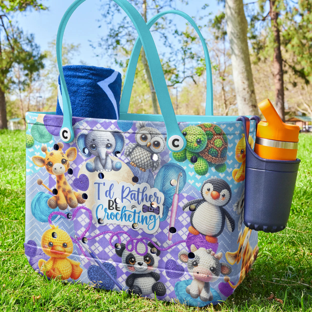 Ceeprints Cee™ Bag I'd Rather Be Crocheting
