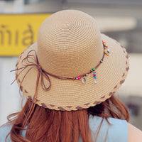 Pendant hat with small brim-khaki