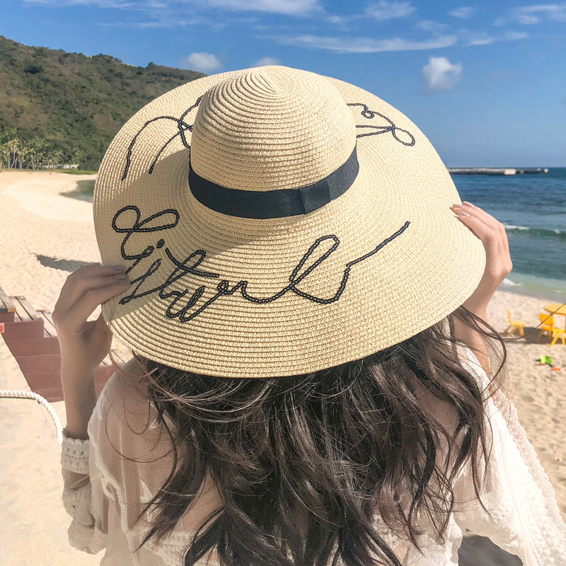 Women's Seaside Travel Sun-Shade All-Match Summer Sun-Proof Straw Hat