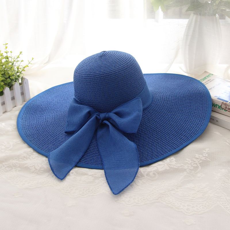 Sun Hat Female Summer Sun Protection Beach Foldable Straw Hat