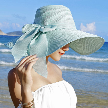 Straw Hat Summer Women Foldable Outing All-Match Beach Hat