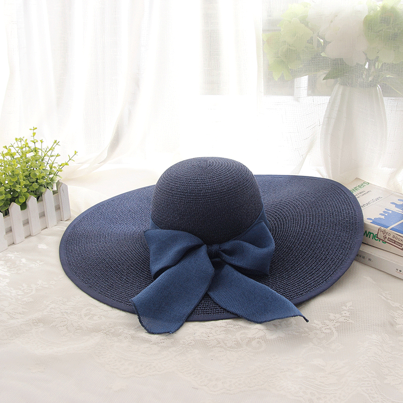 Sun Hat Female Summer Sun Protection Beach Foldable Straw Hat